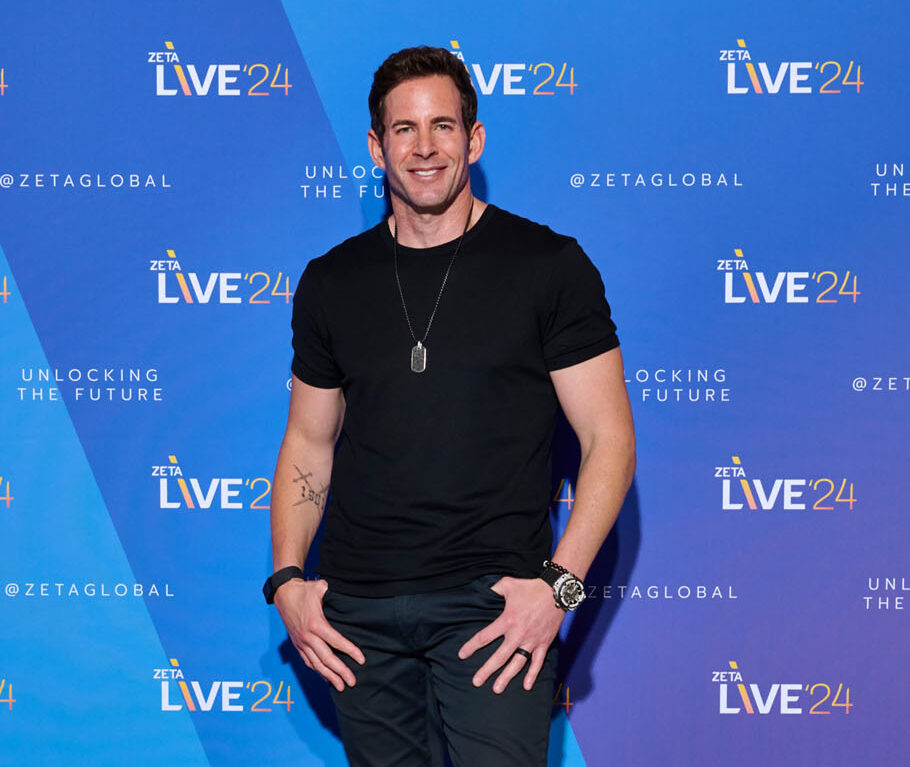 Tarek El Moussa speaking at Zeta Live 2024 on entrepreneurship and brand building.